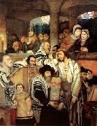 Maurycy Gottlieb, Jews Praying in the Synagogue on Yom Kippur